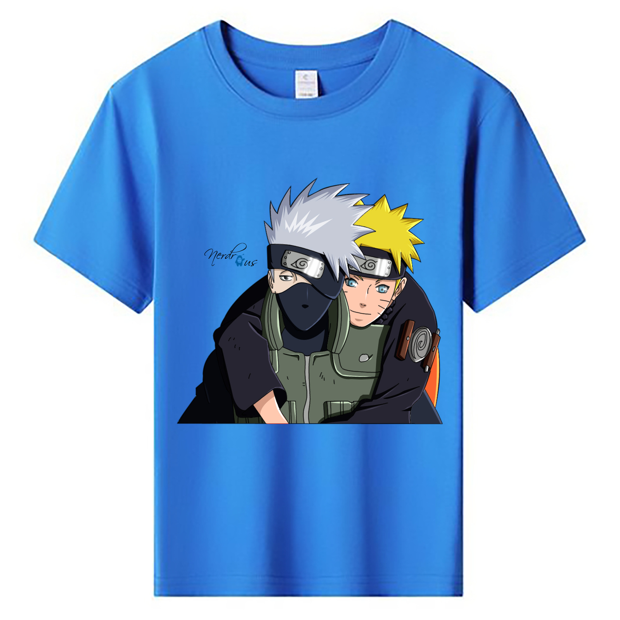 （画像用） NARUTO -ナルト- はたけ カカシ Hatake Kakashi 綿100％キッズTシャツ（フロントプリント）